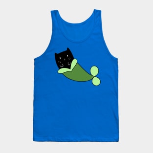 Mermaid Black Cat Tank Top